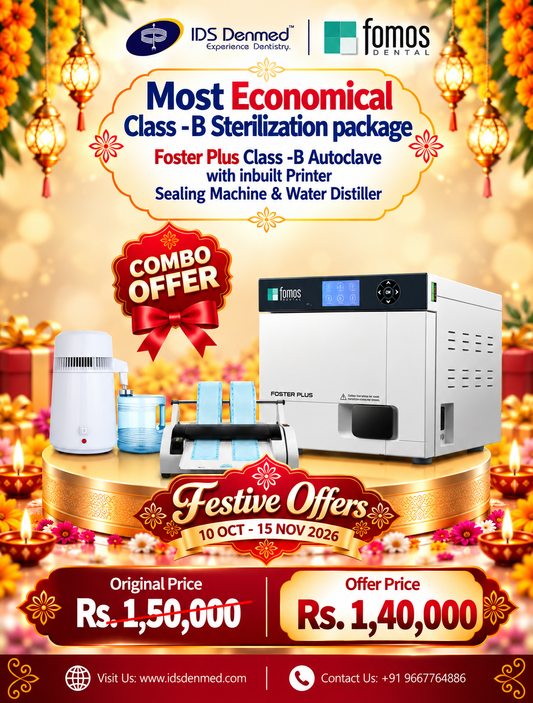 Fomos Class-B Autoclave 22L with Inbuilt Printer Package